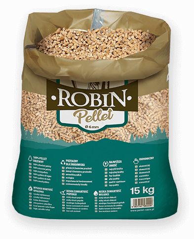 worek pelletu opałowego Robin do kupienia w Piławie Górnej lub sklepie internetowym
